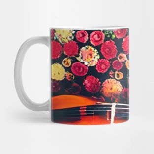 Cello & Flowers (Side) Mug